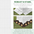 PEPU outsunny Náhradní plachta pro fóliovník 300 cm x 200 cm x 200 cm outsunny | zelená