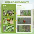 PEPU MM Handel  Ochranná síť na rostliny s dvířky na zip, ochrana proti ptákům, hmyzu a malým zvířatům, černá OUTSUNNY 84H