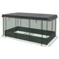 MM Handel  Vyvýšený záhon  s ochrannou sítí proti ptákům a krytem 230x110x110 cm
