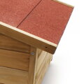 Wiltec Venkovní kočičí dům izolovaný proti povětrnostním vlivům velký WILTE33, 99 x 52 x 42 cm| světlá + červená, Barvy a parametry Materiál dřevo