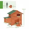 Trend SK Kurnik Trend pro drůbež, se střechou, 113,5x67,5x95,5 cm