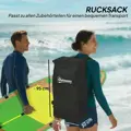 MM Handel  Paddleboard Outsunny 335 cm, sada SUP prkna s kajakovým sedákem, nastavitelným dvojitým pádlem a popruhem na nohy