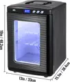 E-CrossStu GmbH​  Inkubátor pro plazy 25L digitální chlazení a ohřev 5-60°C, 220V VeVo| černý