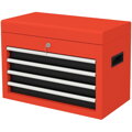 PEPU Skřínka box na nářadí vozík na nářadí, včetně zámku, 2 klíče, 45 cm x 24,5 cm x 32,5 cm