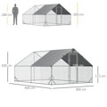 Drátěná klec výběh pro slepice kuřata kurník, Barvy a parametry Materiál kov