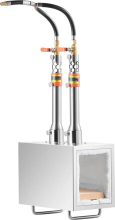 E-CrossStu GmbH​  Přenosná propanová kovárna od , kovářská kovárna se 2 hořáky, 2600 °F, nerezová ocel