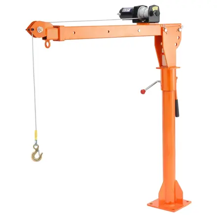 E-CrossStu GmbH​  Elektrický jeřáb pickup, zdvihací jeřáb, 499 kg , otočný zdvihák 360° VEVO256 | oranžová