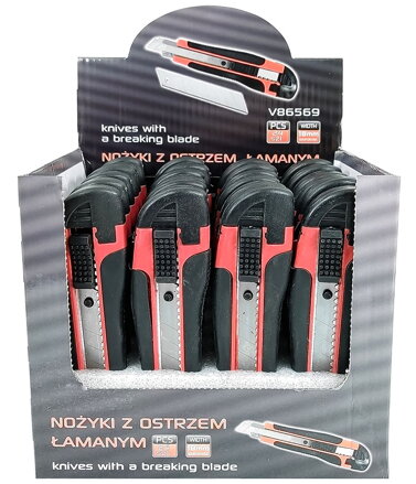 DEGET Nože s odlamovací čepelí 18 mm, 24 ks