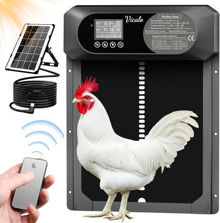Amzon Automatické dvířka do kurníku se světelným senzorem, časovačem značka Cieex
