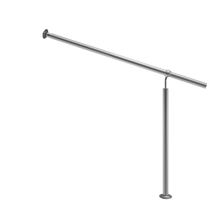 PEPU Vstupní zábradlí na schodiště z oceli 100 cm