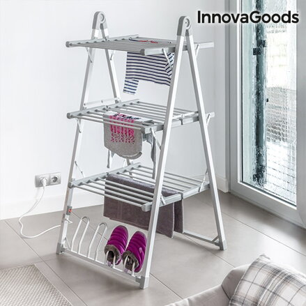 BIGBUY Skládací sušák na prádlo  Verayer InnovaGoods MAXI 30 tyčí |bílá, Barvy a parametry Bílá