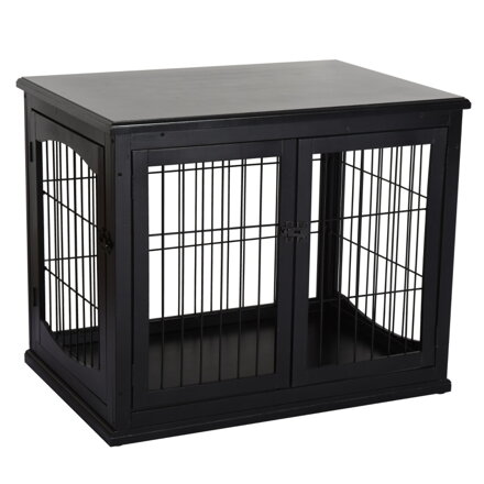 Klec pro psa přepravní box pro psy 58,5 cm x 81 cm x 66 cm , Barvy a parametry Materiál dřevo