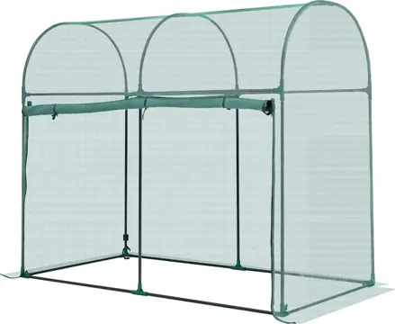 E-CrossStu GmbH​  Síť na ochranu rostlin , 1806 x 910 x 1500 mm,  se stabilním rámem, dveře na zip, odolná proti větru SUCCE359