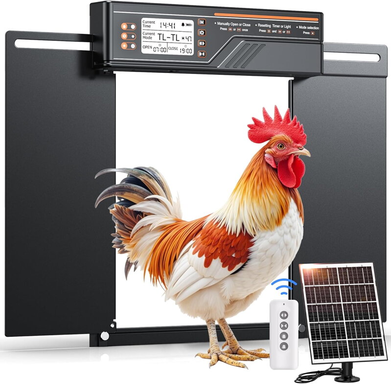 Amzon Hliníkové automatické dvířka solární elektrická do boční otevírání MASTERFUN XXL, Barvy a parametry Černá